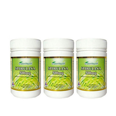 Greenhealth天然螺旋藻片 3瓶裝
